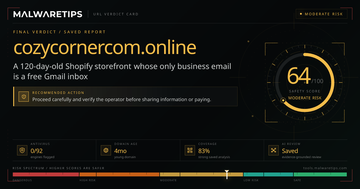 Cozycornercom.online: Is It Legit? Our Full Investigation