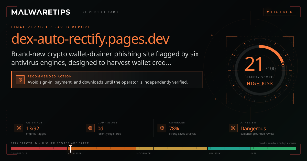 Dex-auto-rectify.pages.dev: Scam or Legit? See What We Found ...