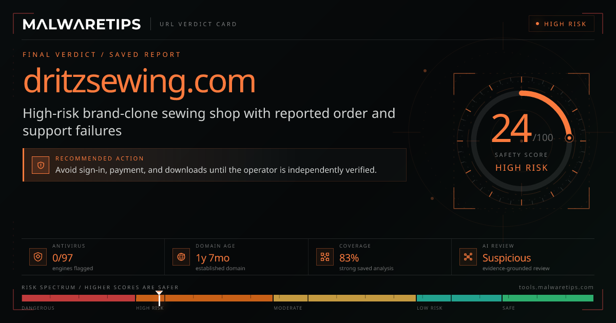 Dritzsewing.com: Scam or Legit? Read Before You Buy