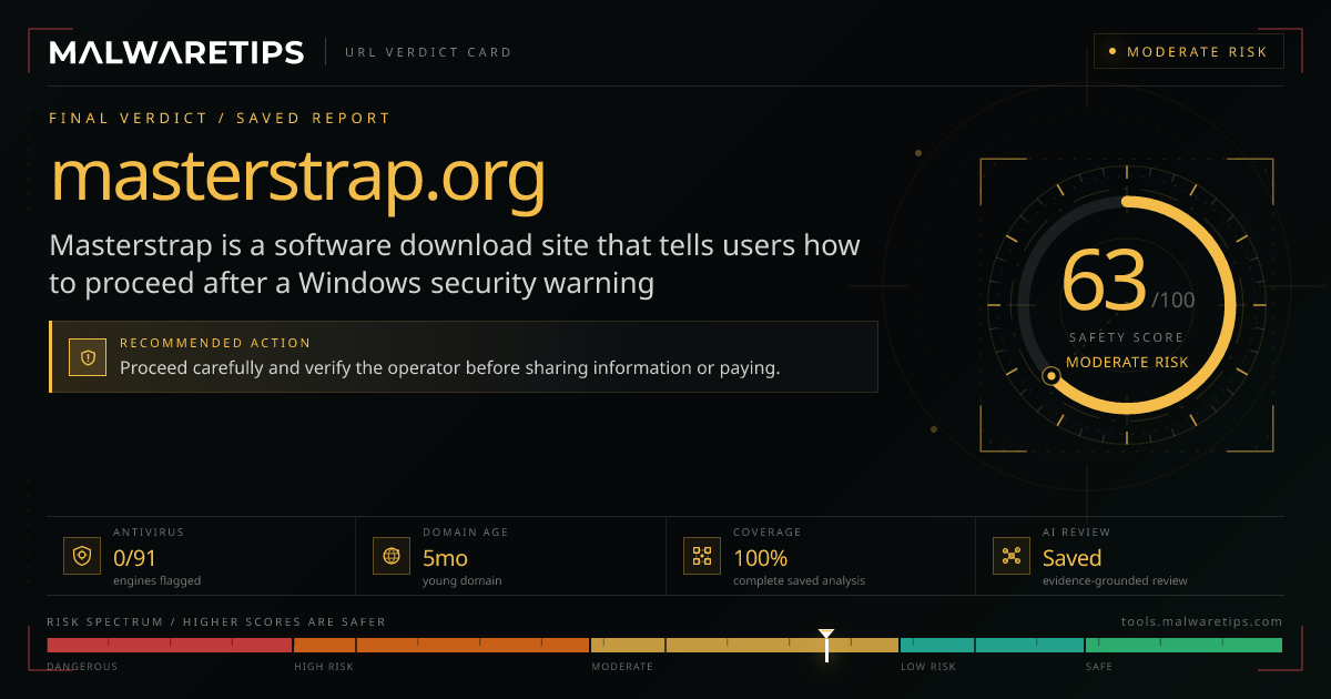 Masterstrap.org: Is It Safe? Run a Free Scan First