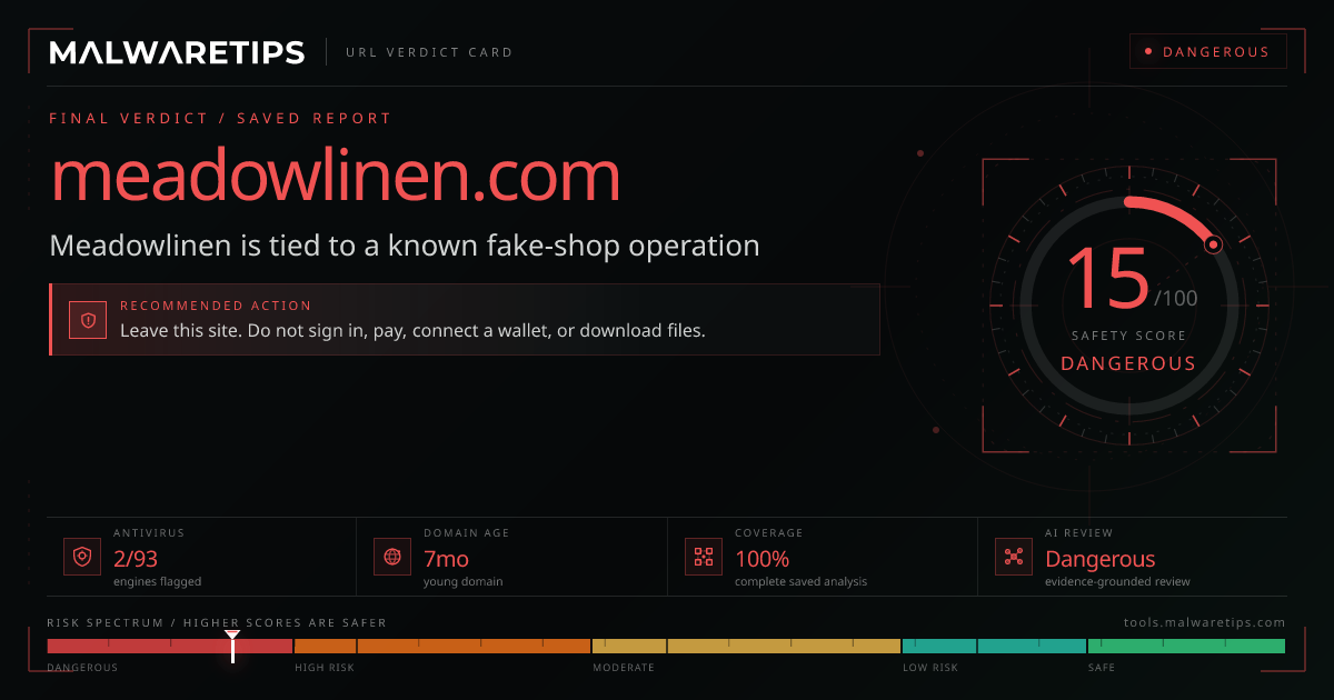 Meadowlinen.com: Is This Store a Scam? Read First