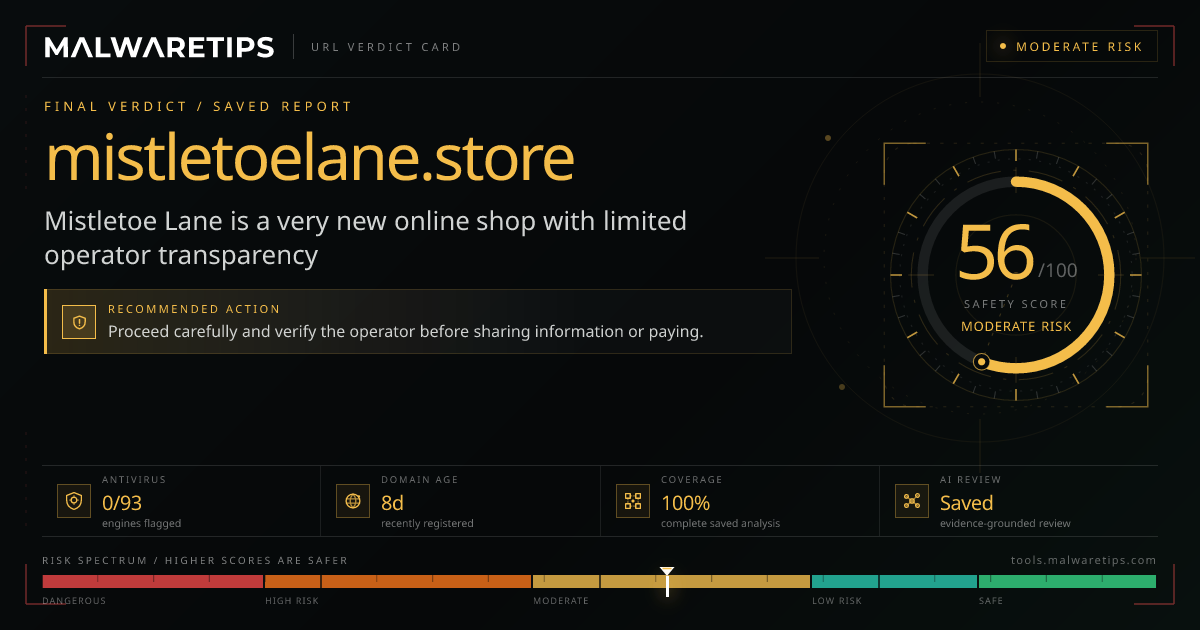 Mistletoelane.store: Is It Legit? Our Full Safety Check