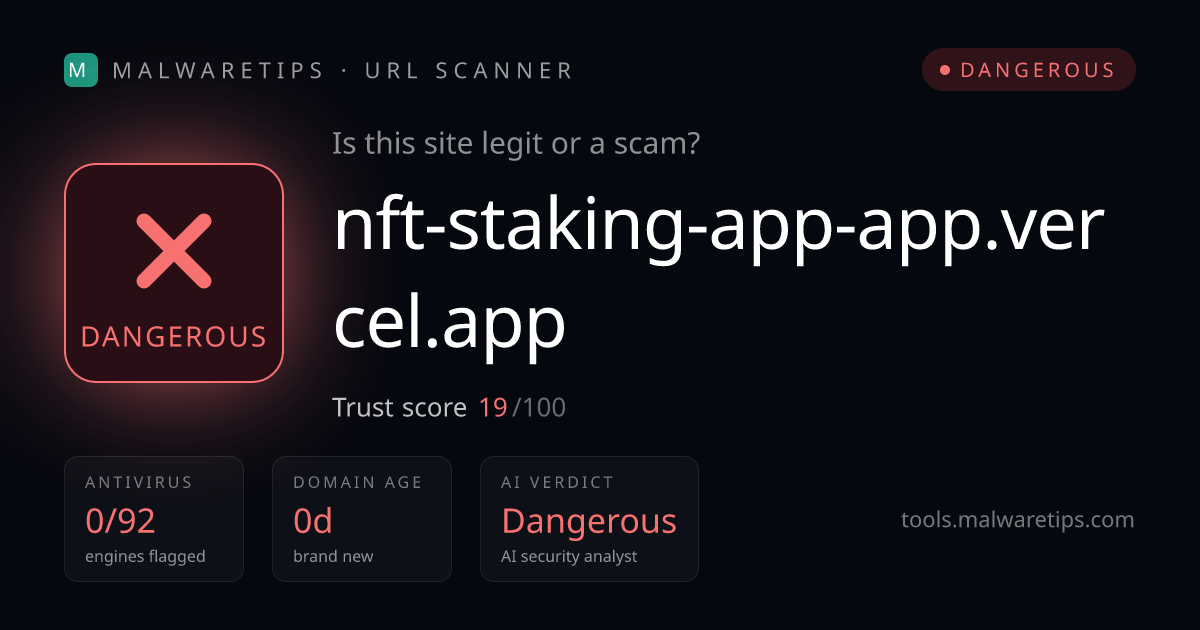 nft-staking-app-app-vercel-app-scam-or-legit-malwaretips-tools