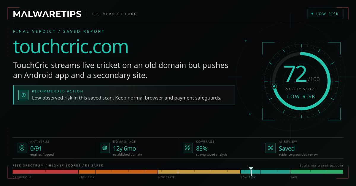 Touchcric.com: Is It Legit? See What We Found