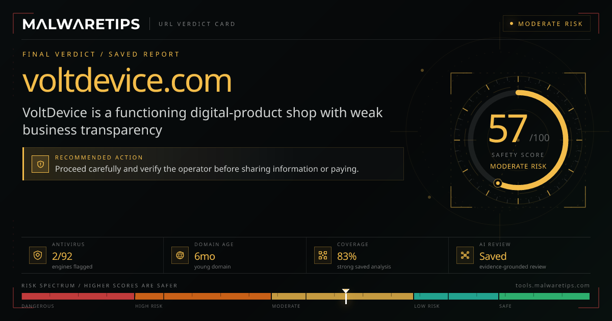 Voltdevice.com: Is It Safe? Run a Free Scan First