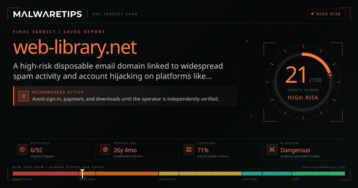 Web-library.net: Scam or Legit? See Our Full Safety Report