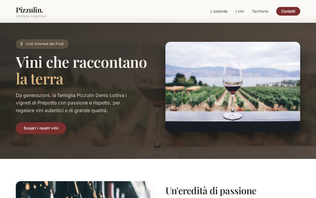Screenshot of pizzulin.com