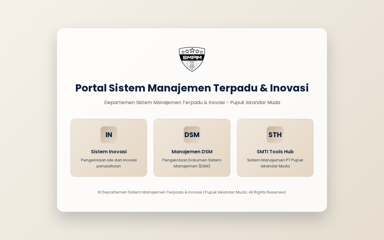 Screenshot of smti.pim.co.id