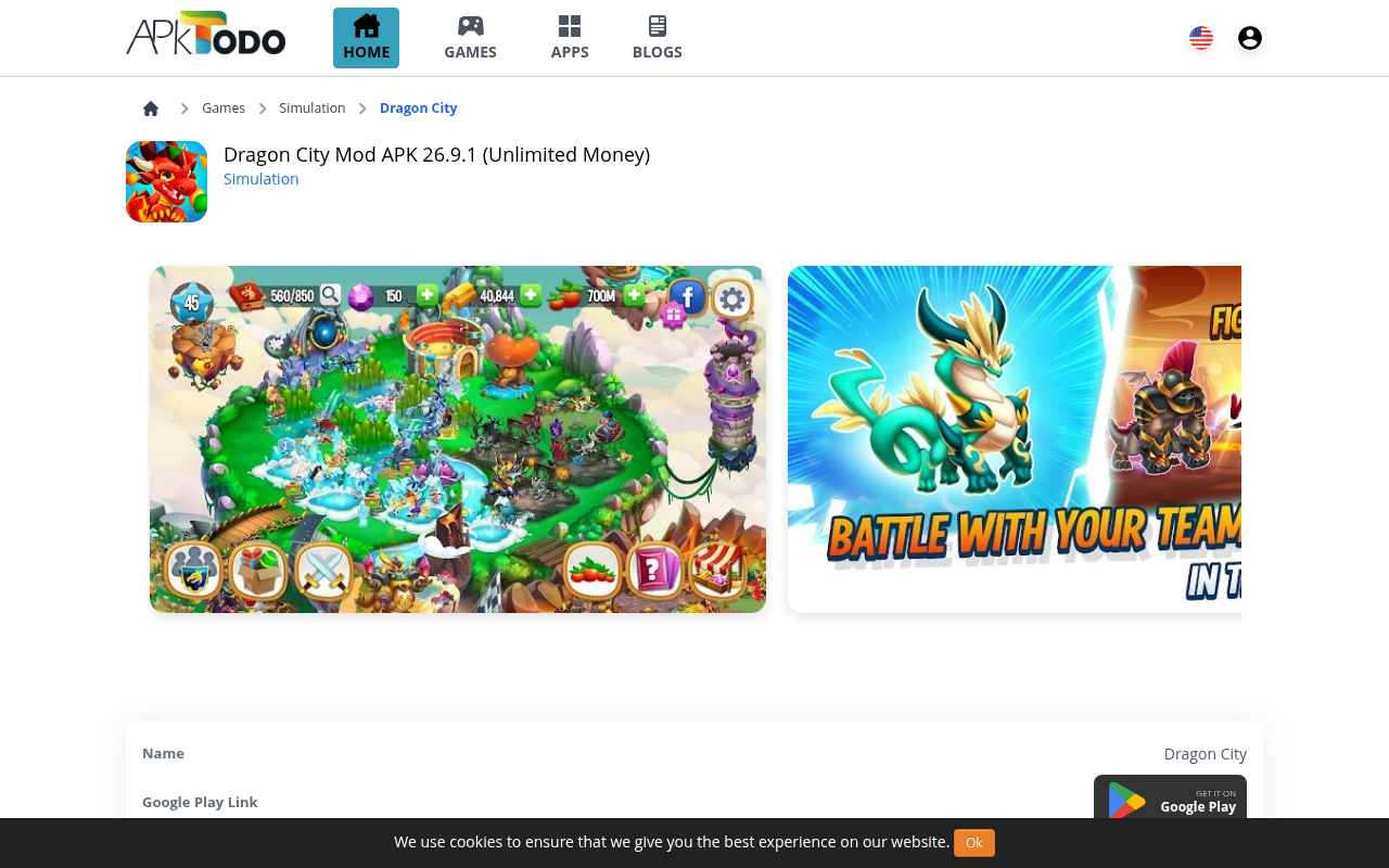 Screenshot of dragon-city.apktodo.io