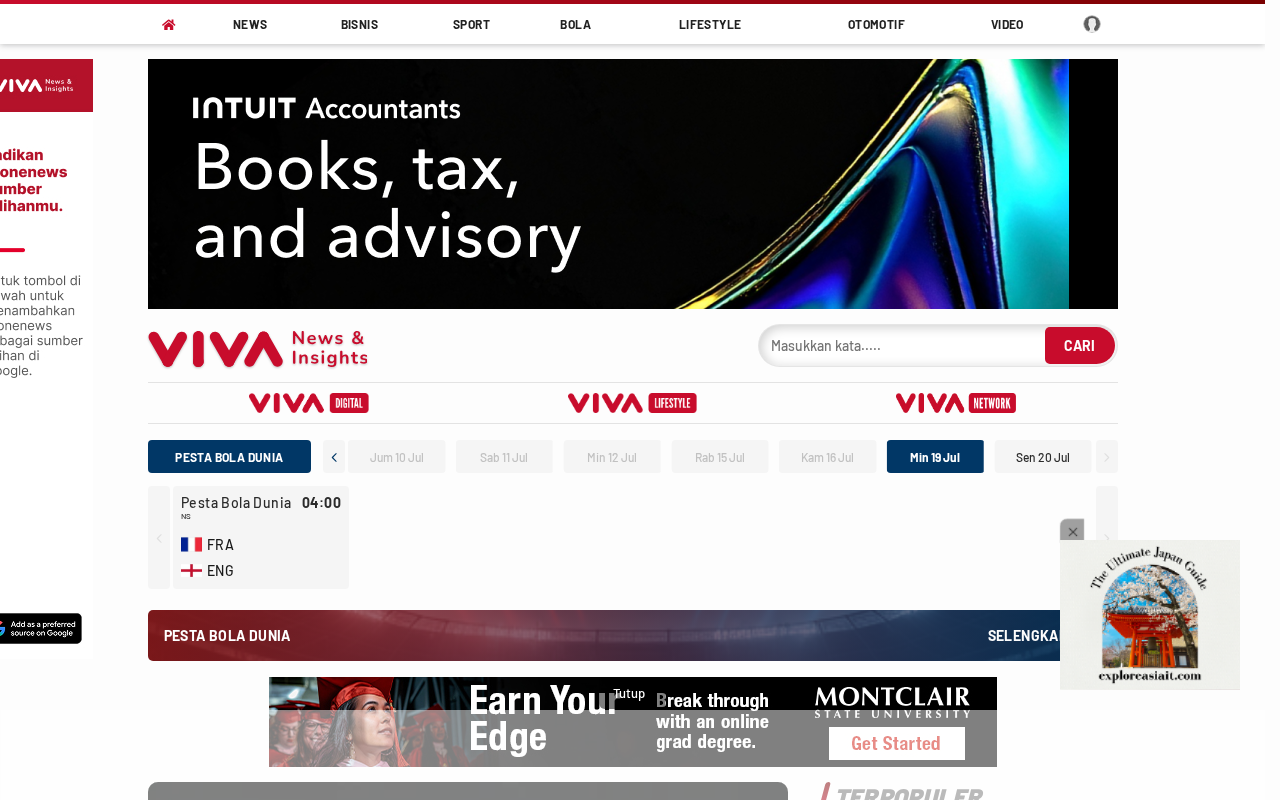 Screenshot of viva.co.id