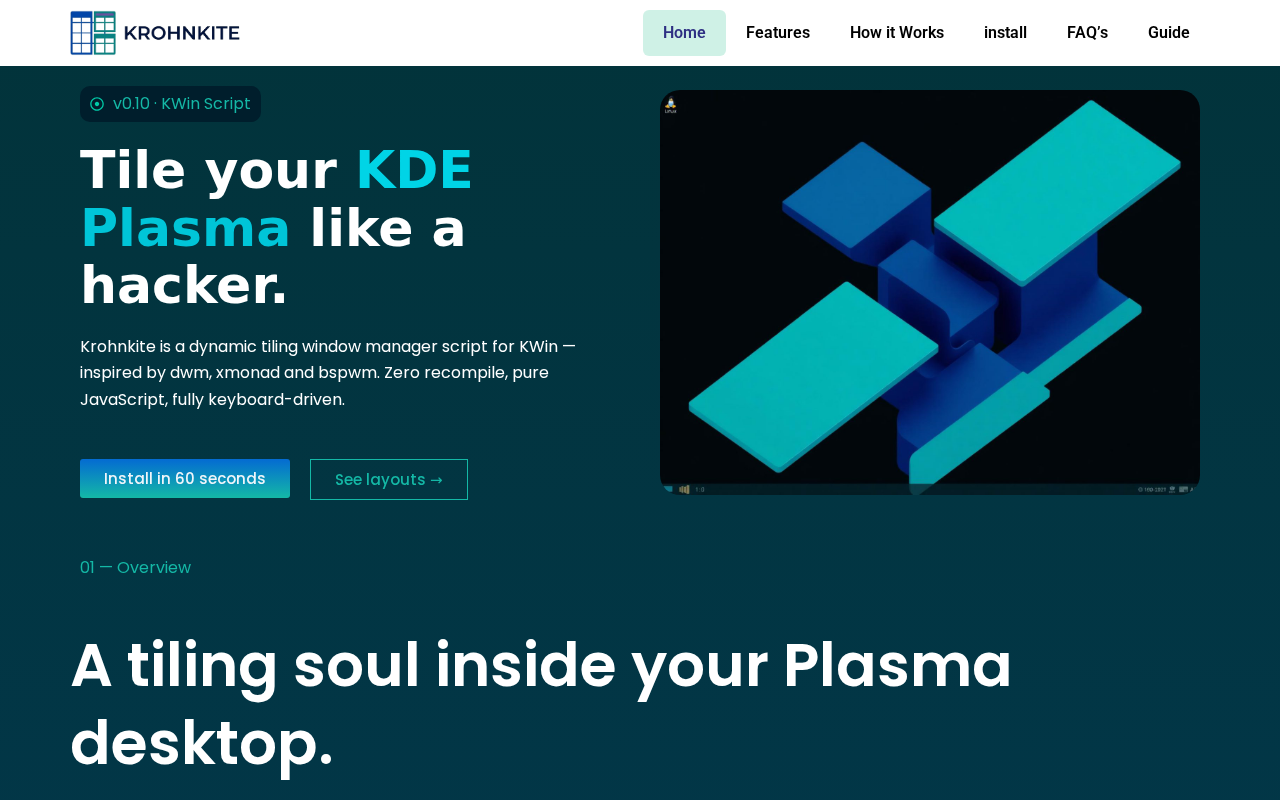 Screenshot of krohnkite.com