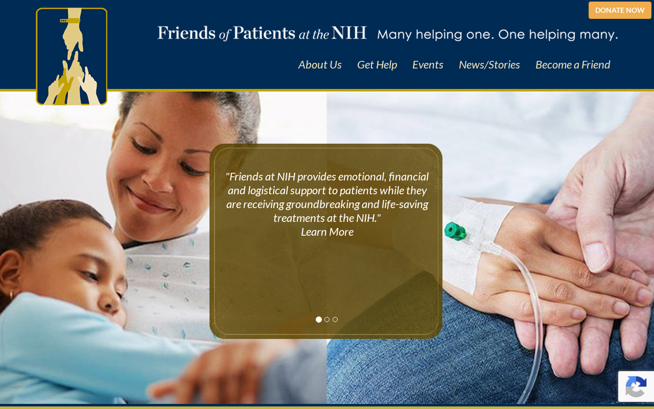 Screenshot of friendsatnih.org