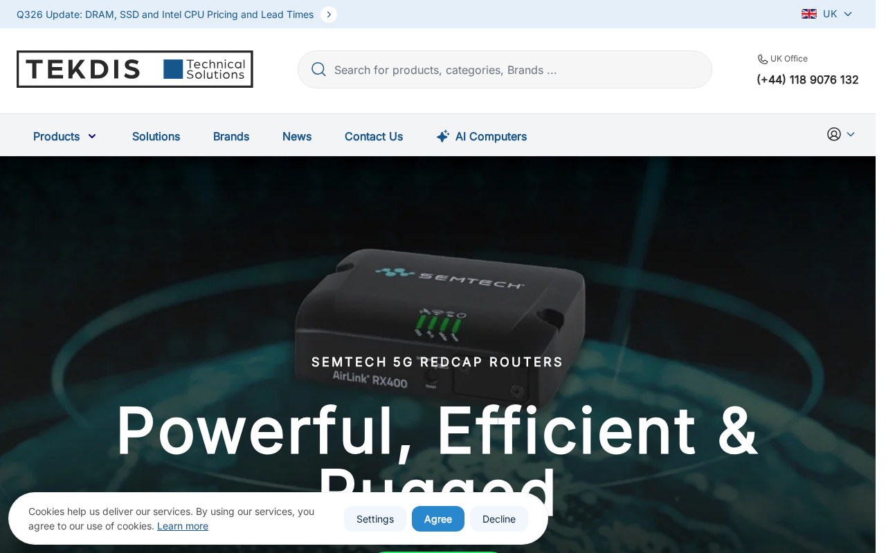 Screenshot of tekdis.co.uk