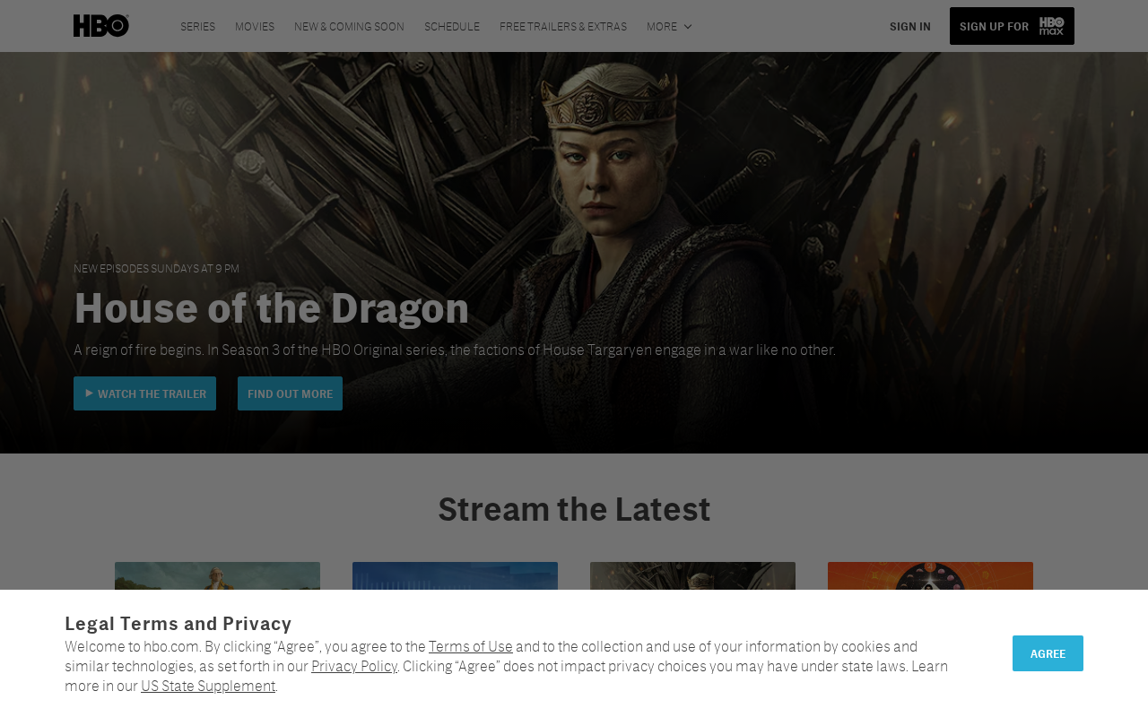 Screenshot of hbo.com