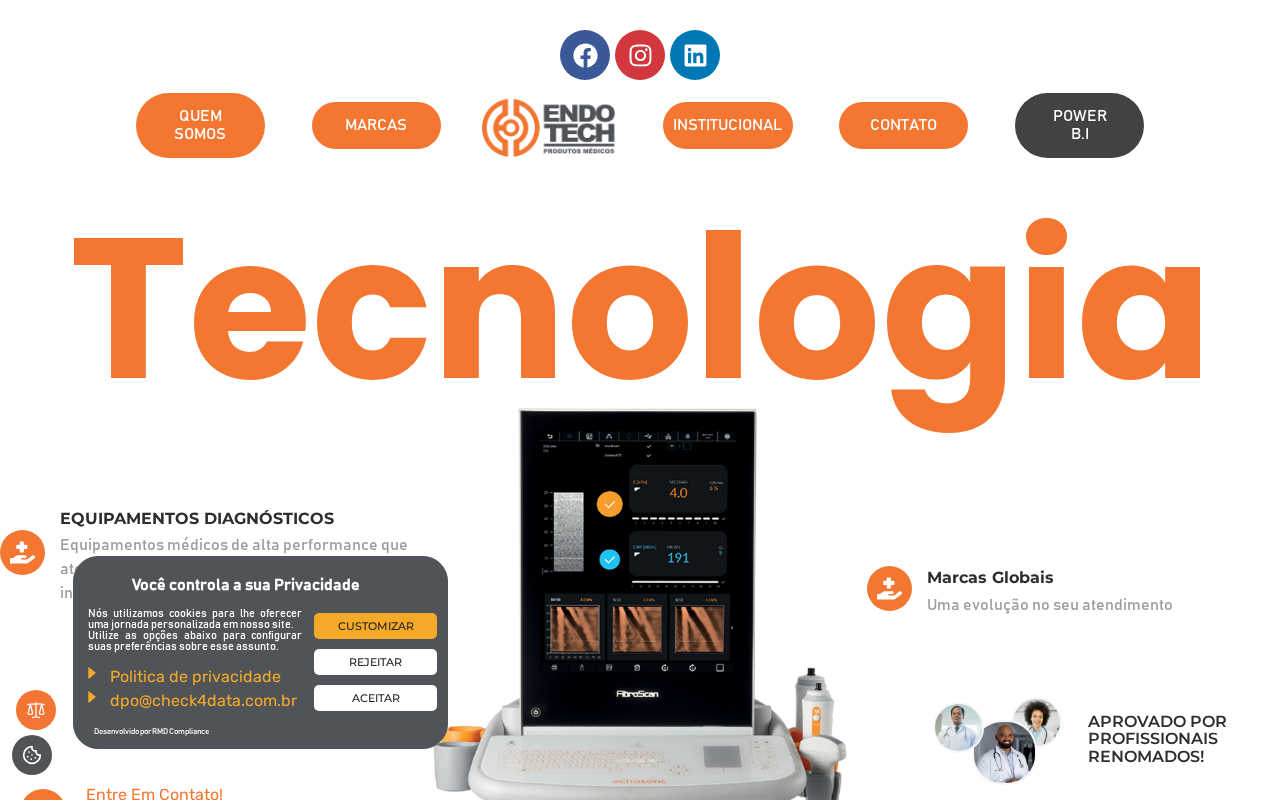 Screenshot of endotech.com.br