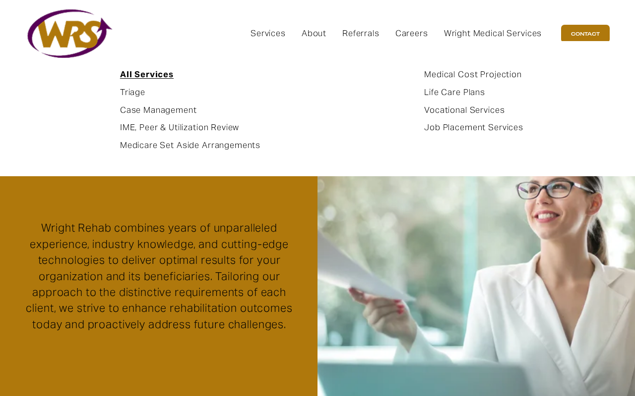 Screenshot of wrightrehab.com