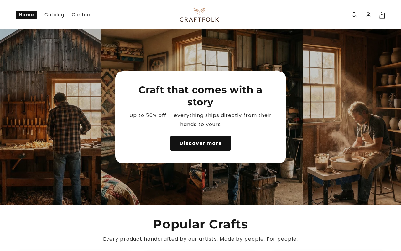 Captured page preview of craft-folk.com