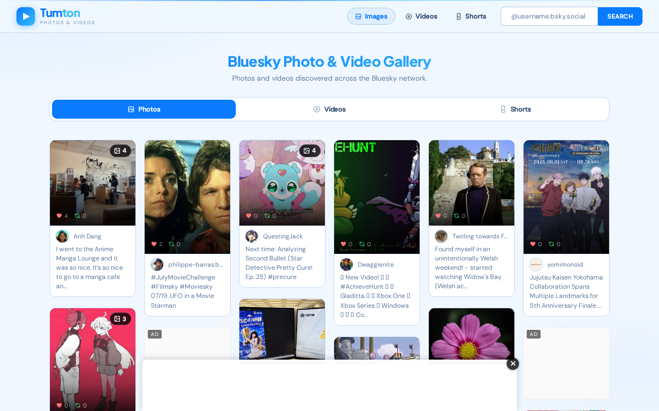 Captured page preview of tumton.com