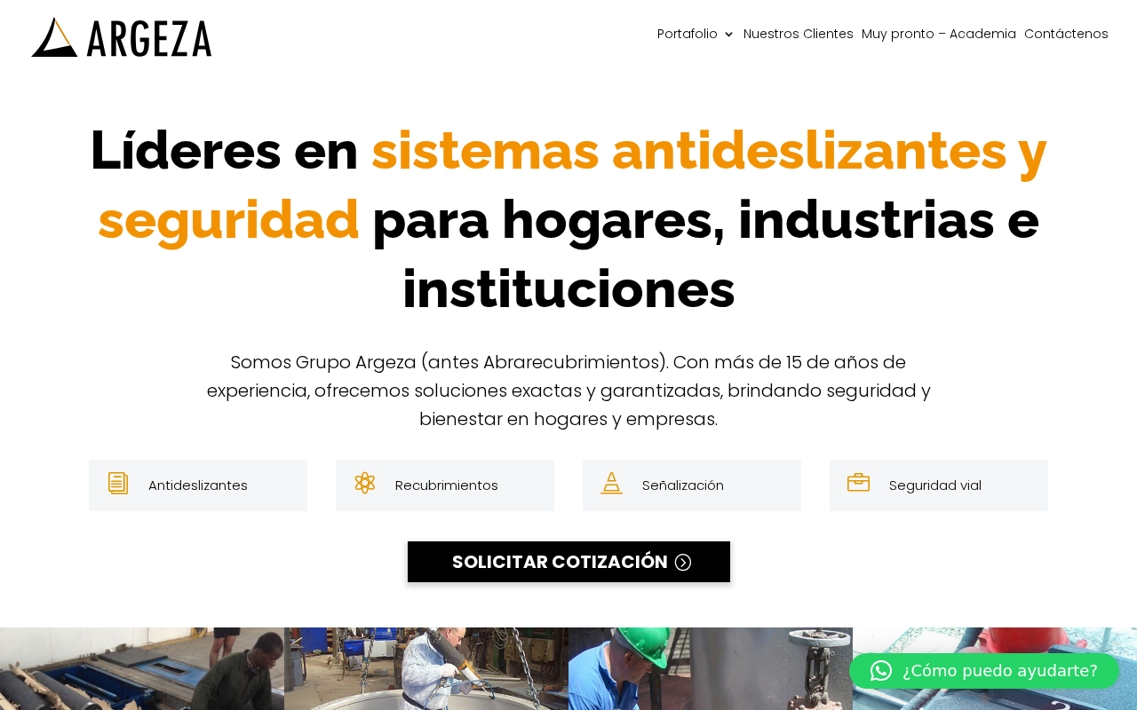 Screenshot of argeza.com.co