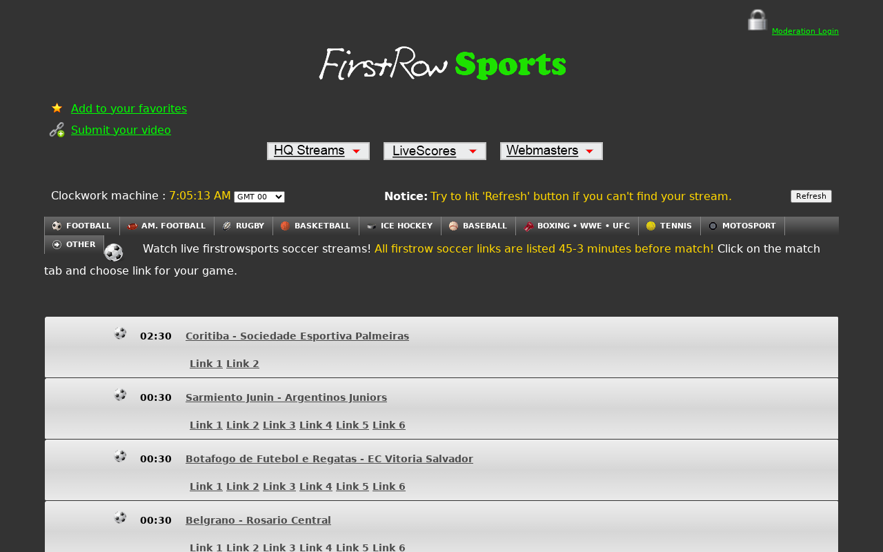 Screenshot of firstrowsportz.com