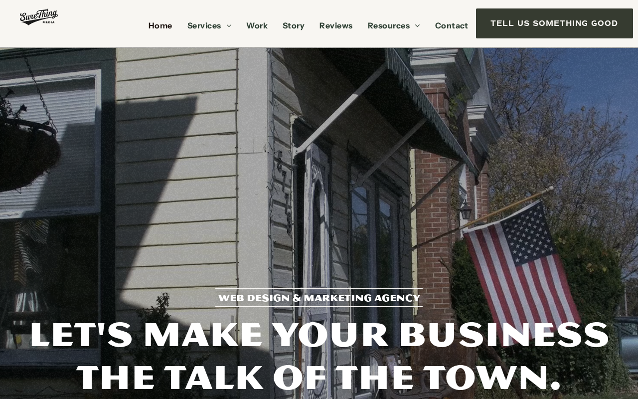 Screenshot of surethingmedia.com