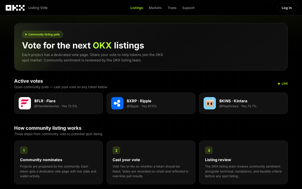 Screenshot of listings-okx.app