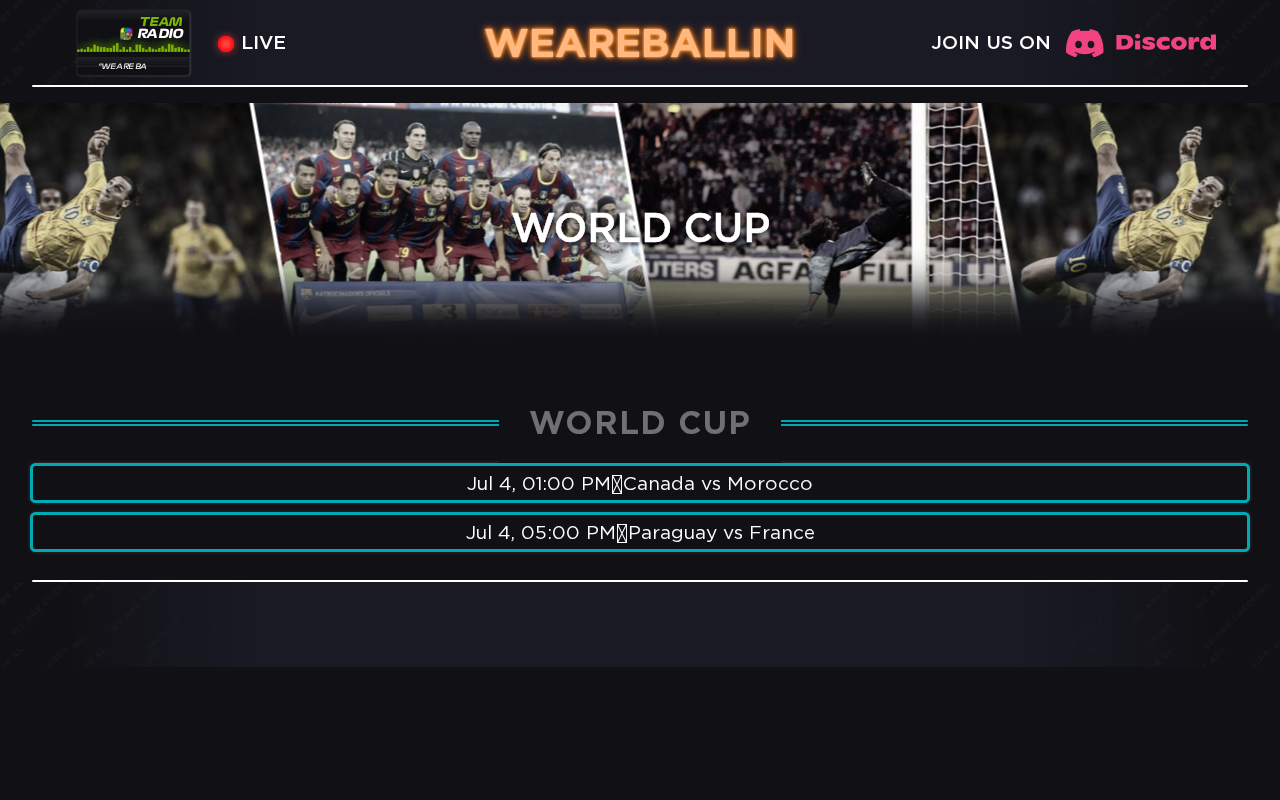 Screenshot of weareballin.tv