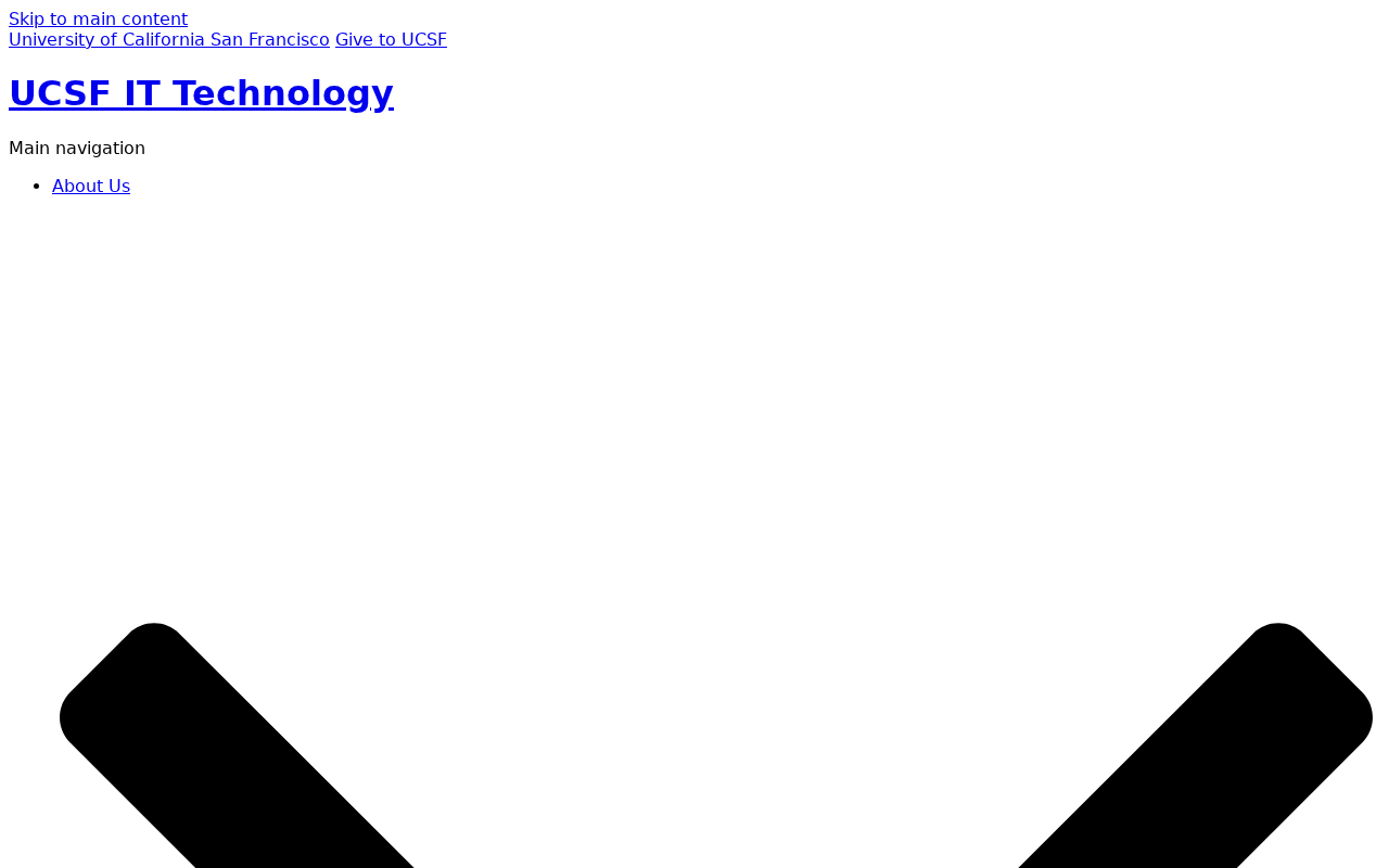 Screenshot of it.ucsf.edu