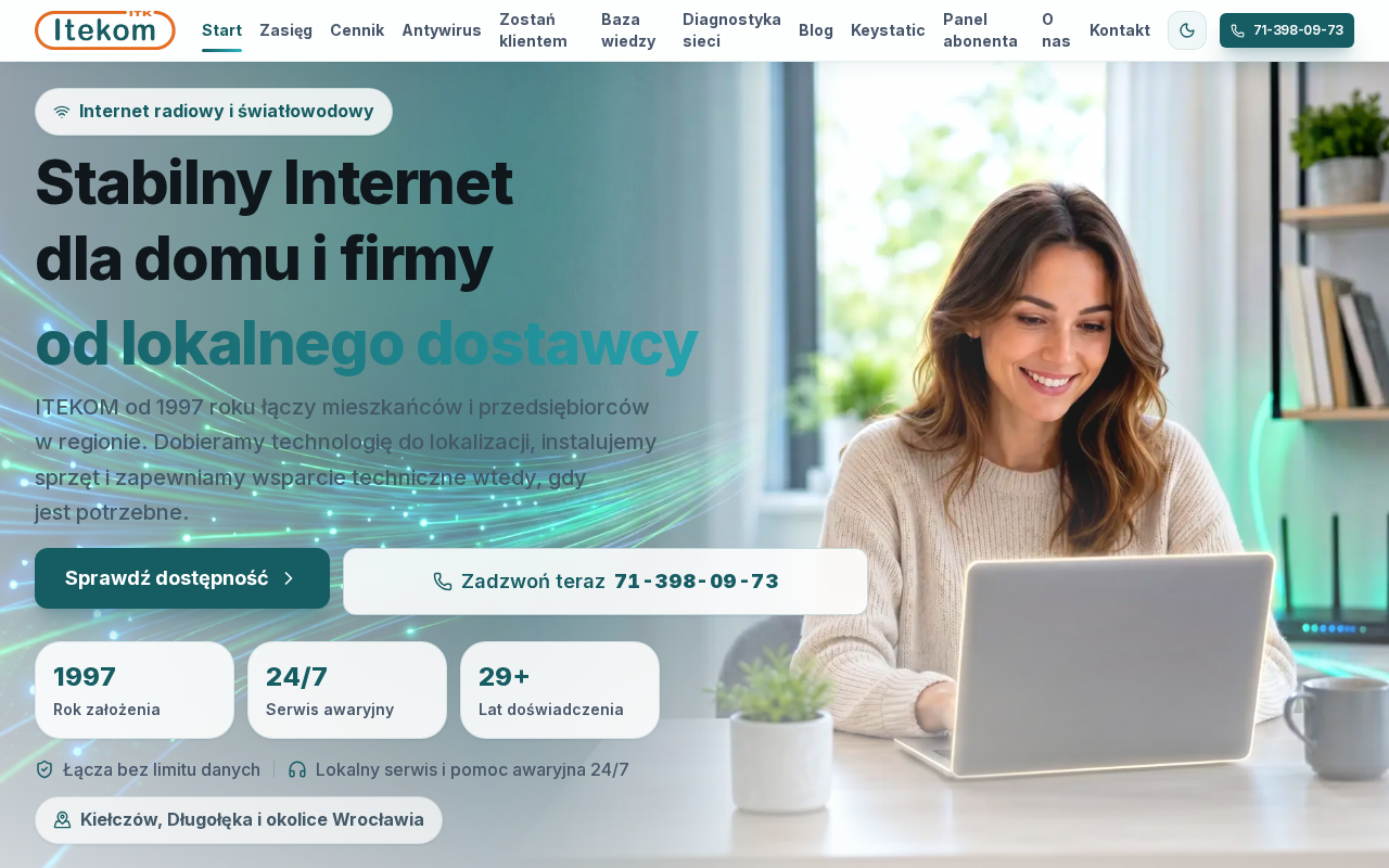 Screenshot of itekom-gamma.vercel.app