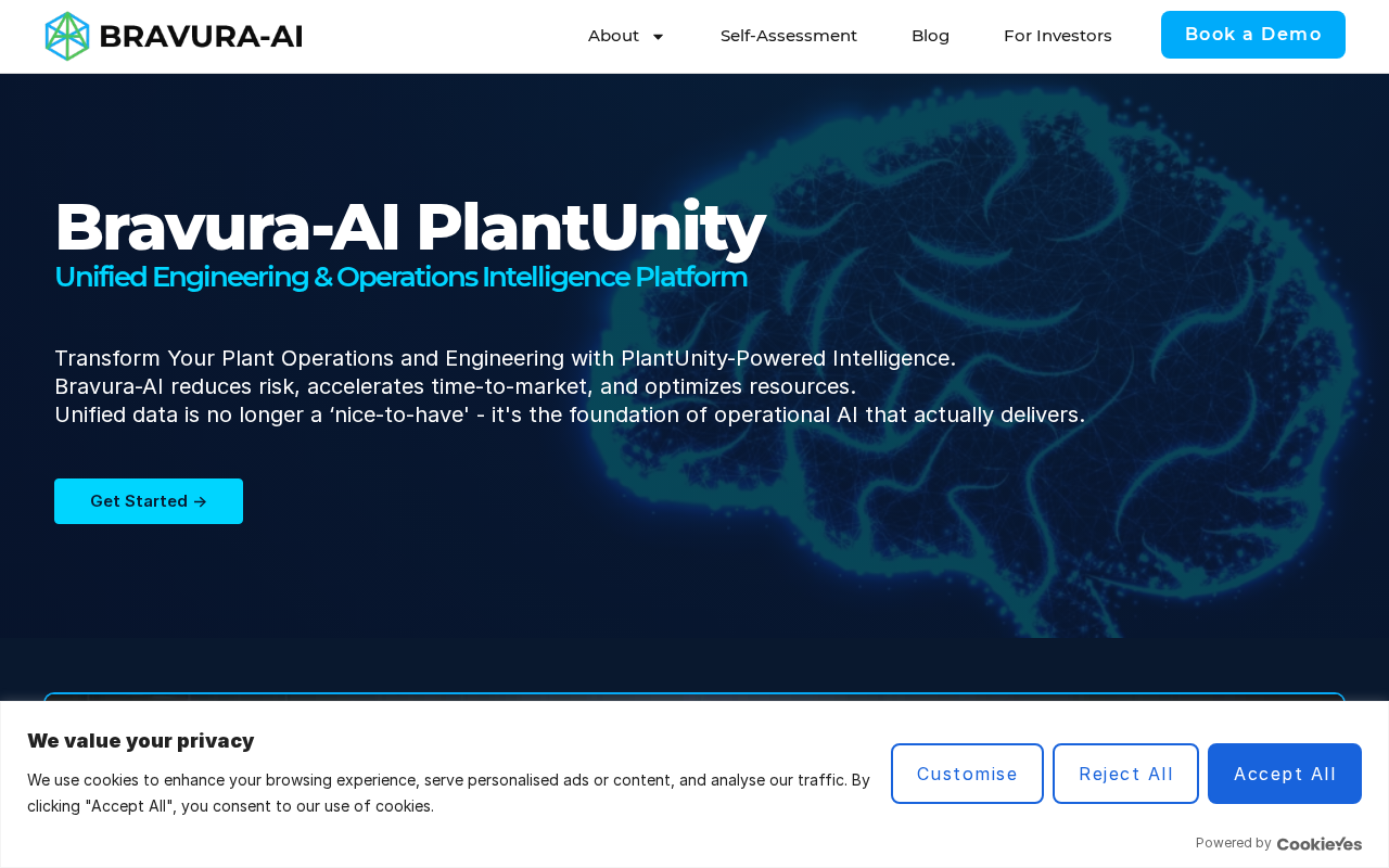 Screenshot of bravura-ai.com