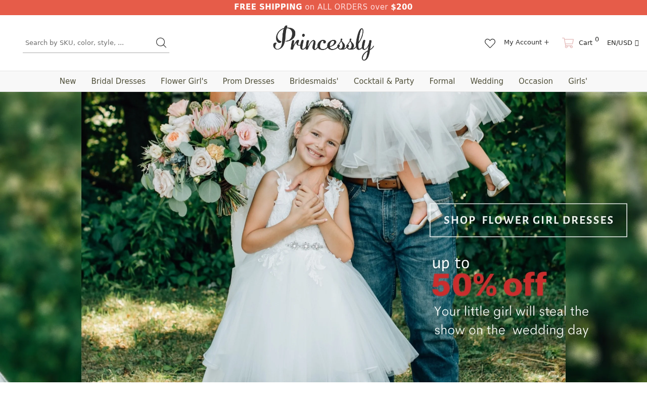 Screenshot of princessly.com