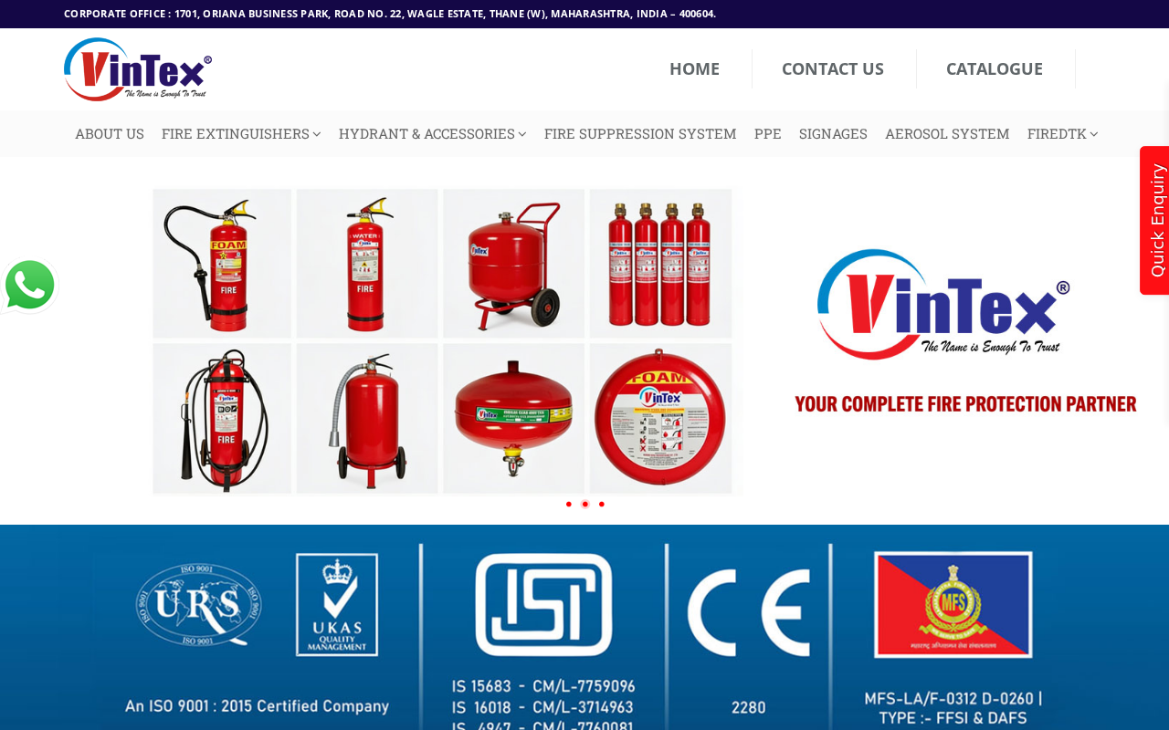 Screenshot of vintexfire.com