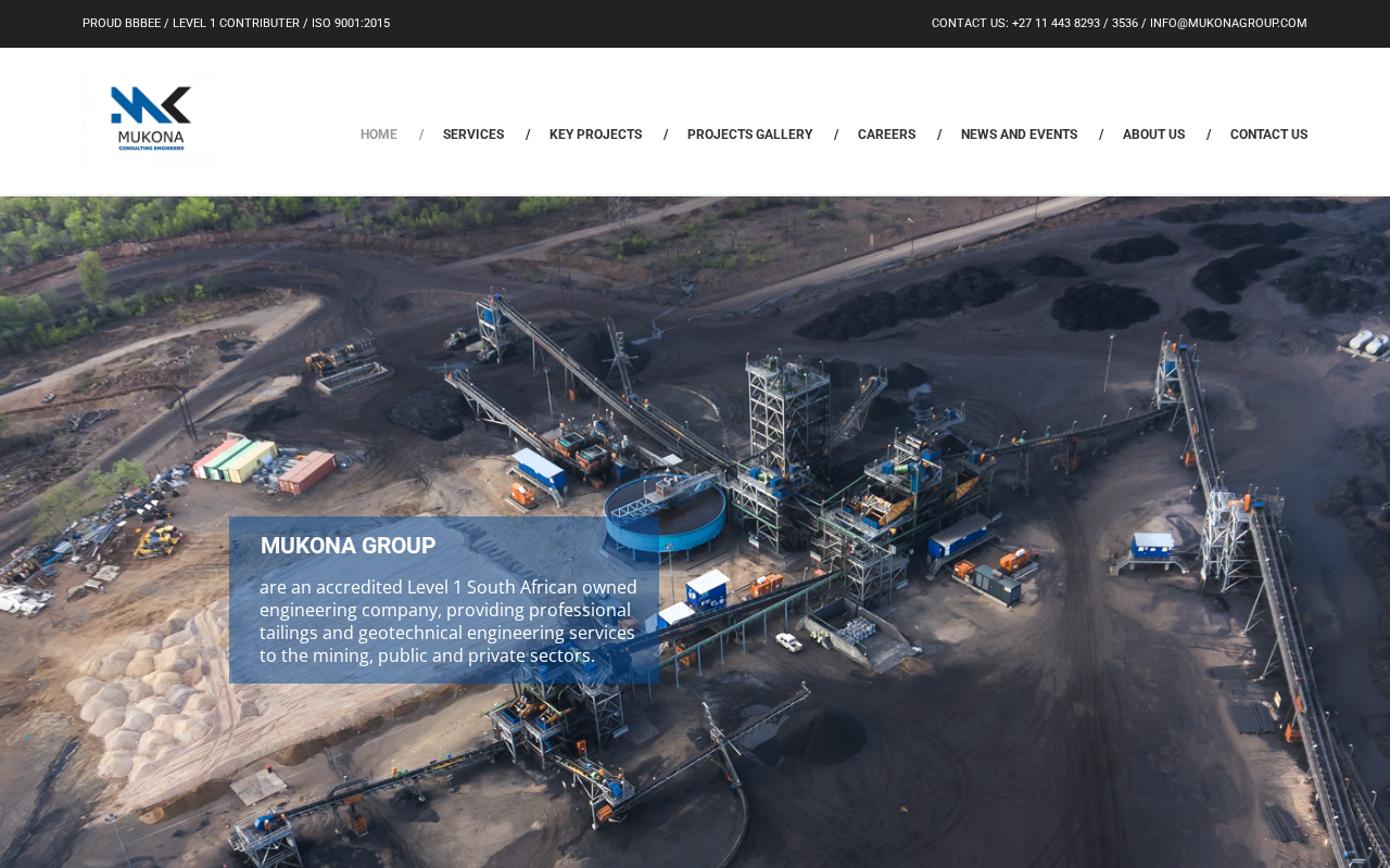 Screenshot of mukonagroup.com