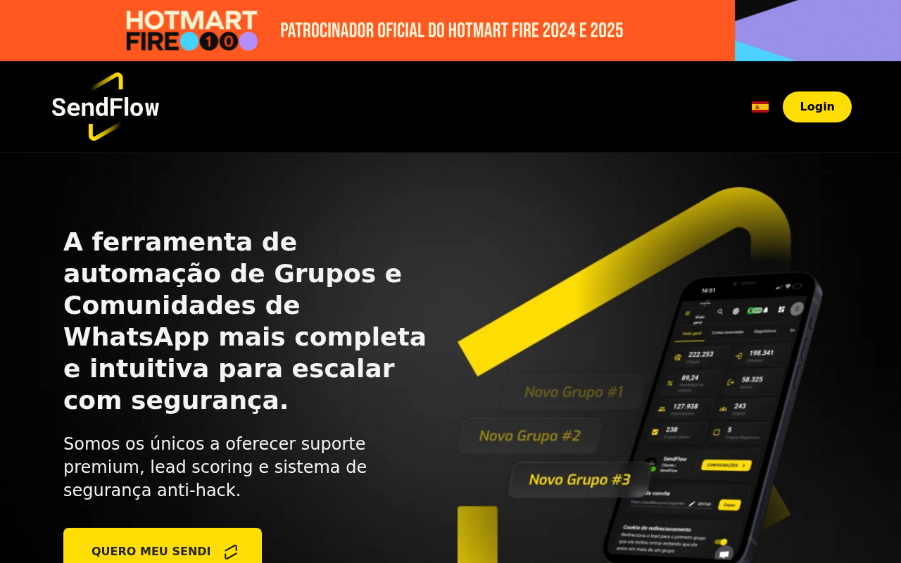 Screenshot of sndflw.com
