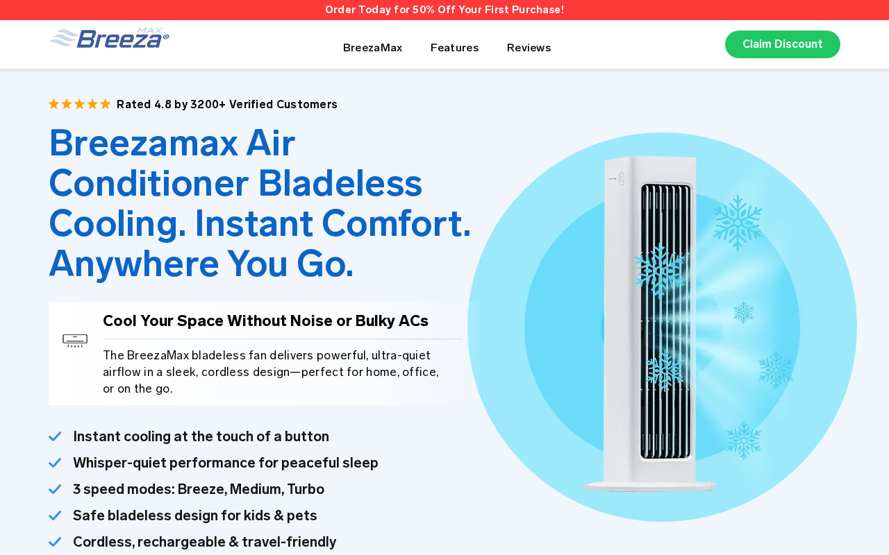 Screenshot of breezamax.net