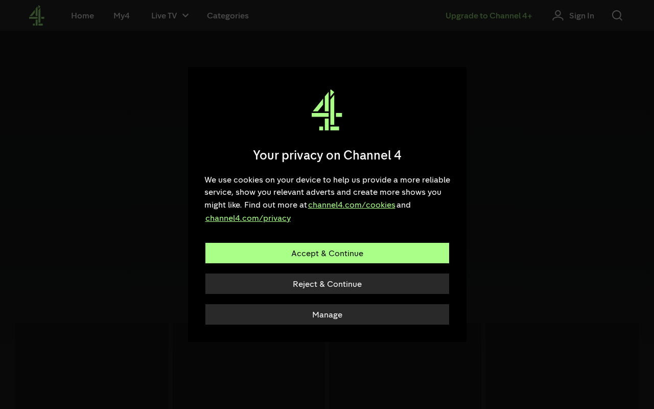 Screenshot of channel4.com