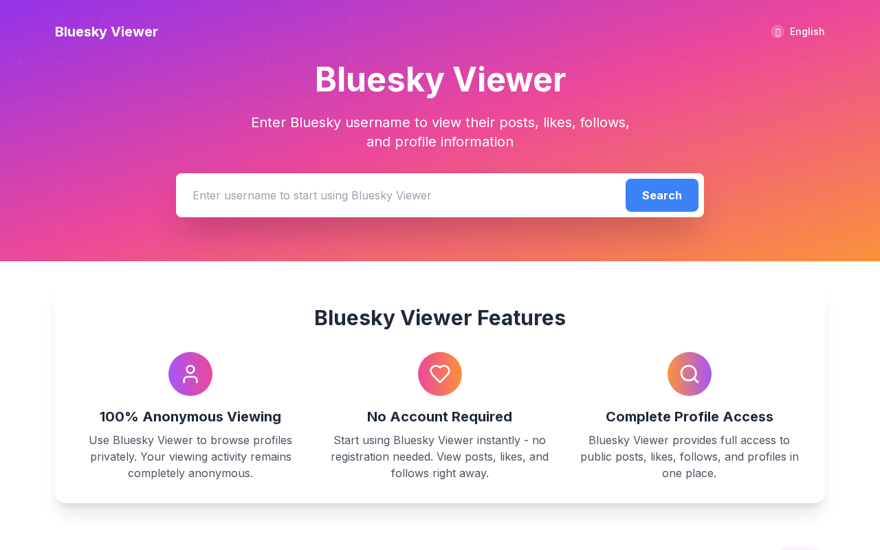 Captured page preview of blueskyviewer.org