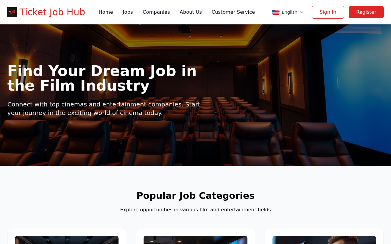 Captured page preview of ticketjobhub.com