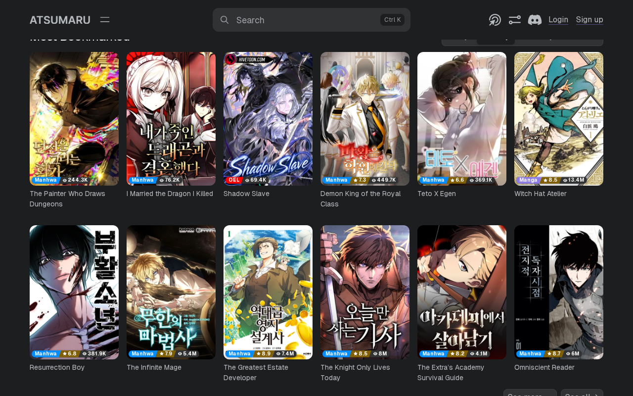 Screenshot of atsu.moe