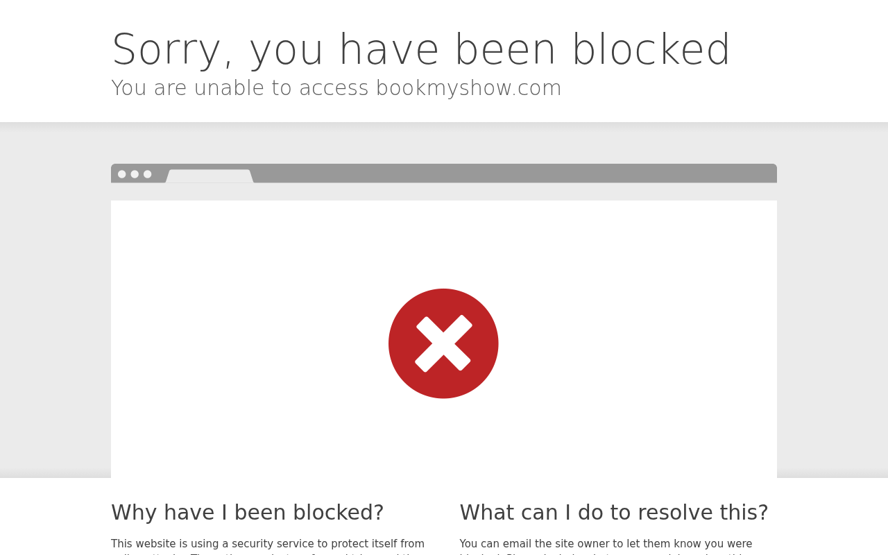Screenshot of bookmyshow.com