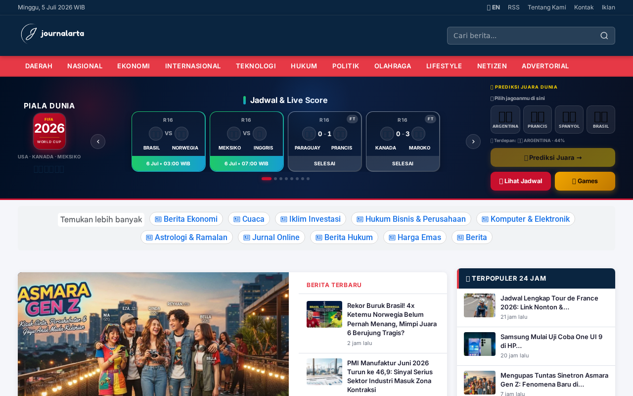 Screenshot of journalarta.com