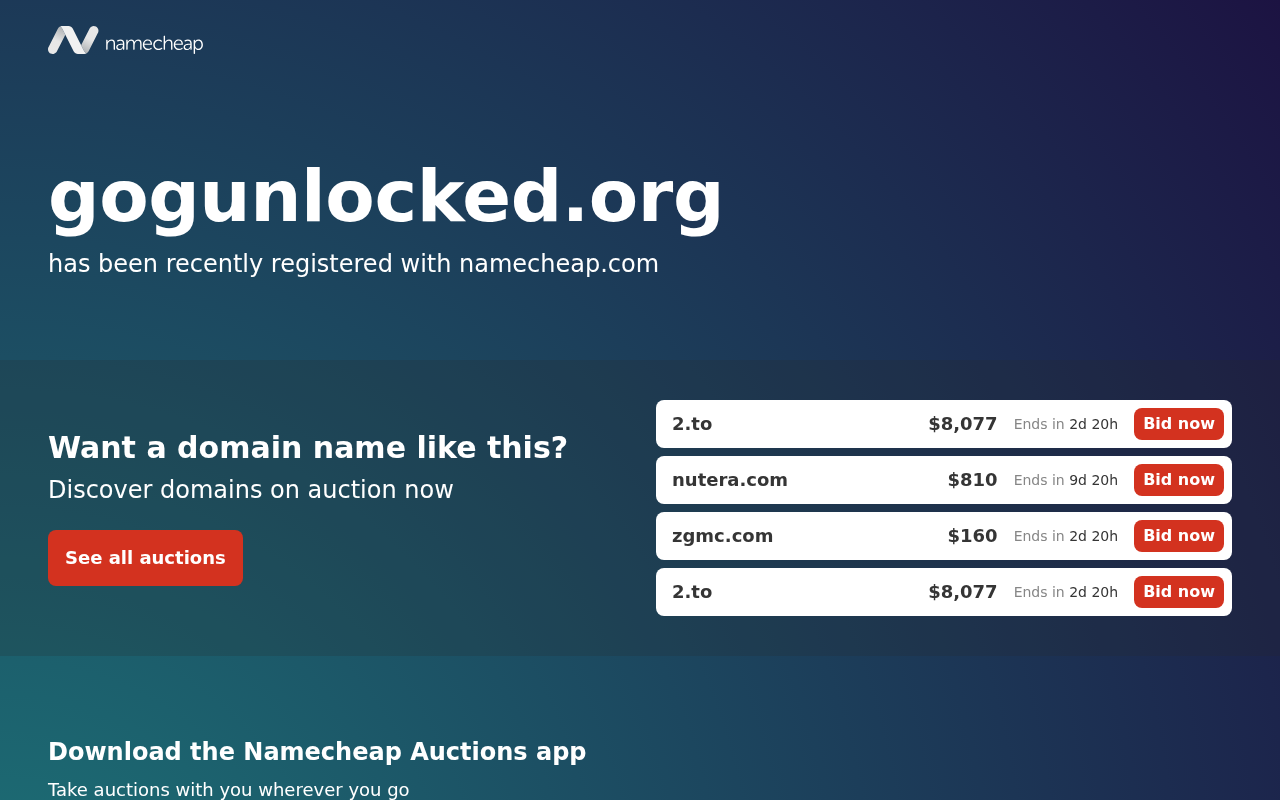 Screenshot of gogunlocked.org