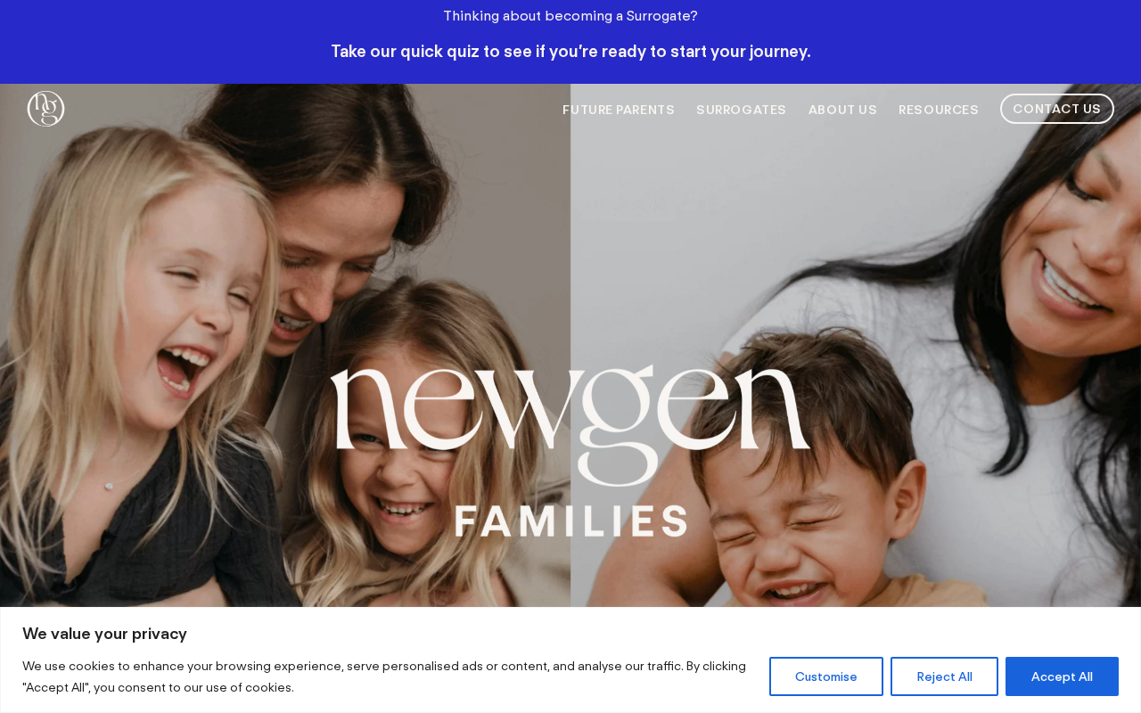 Screenshot of newgenfamilies.com