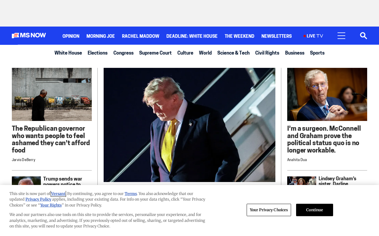 Screenshot of msnbc.com