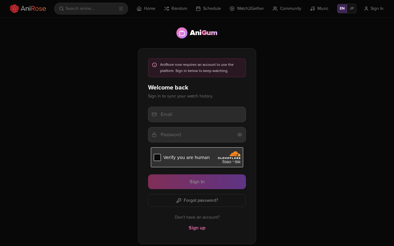 Screenshot of anigum.com