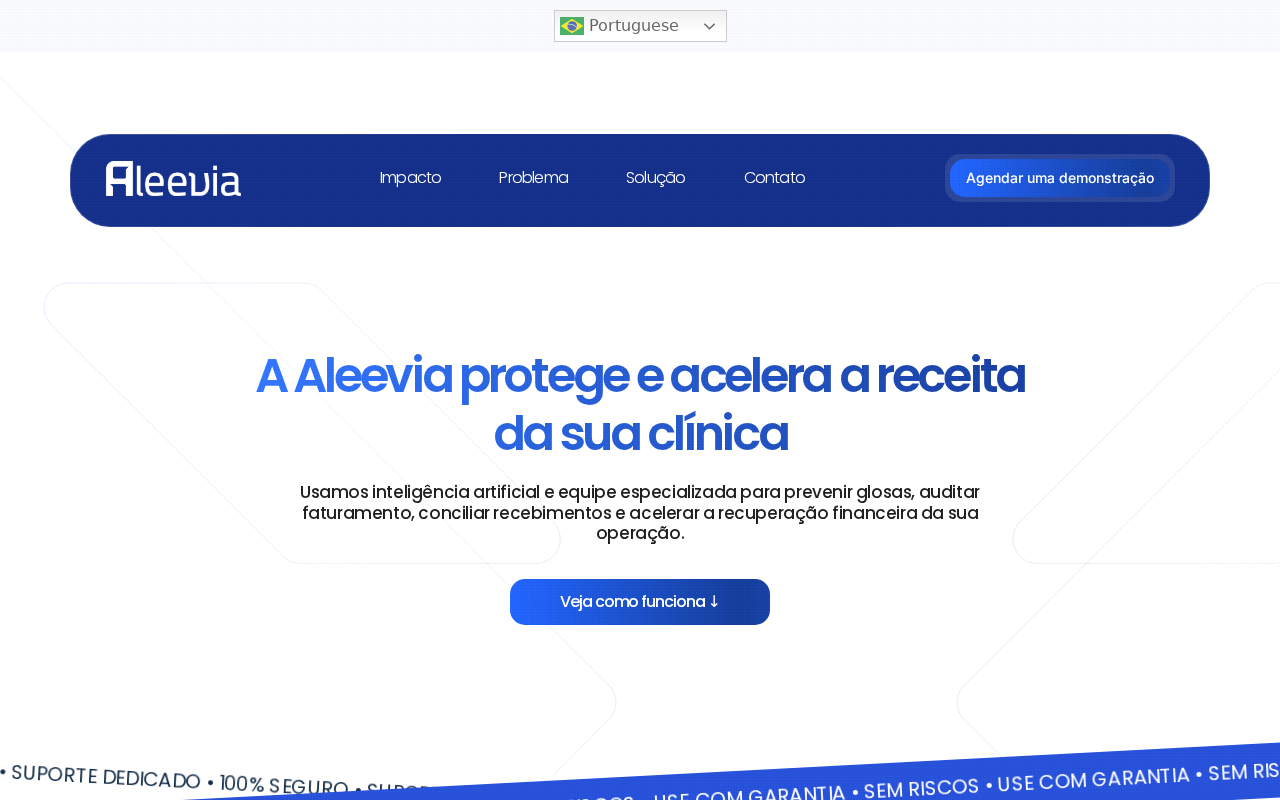Screenshot of aleevia.com