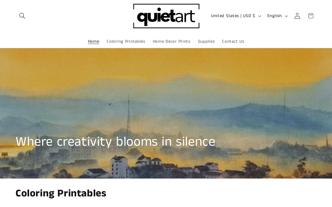 Screenshot of www.quietart.store