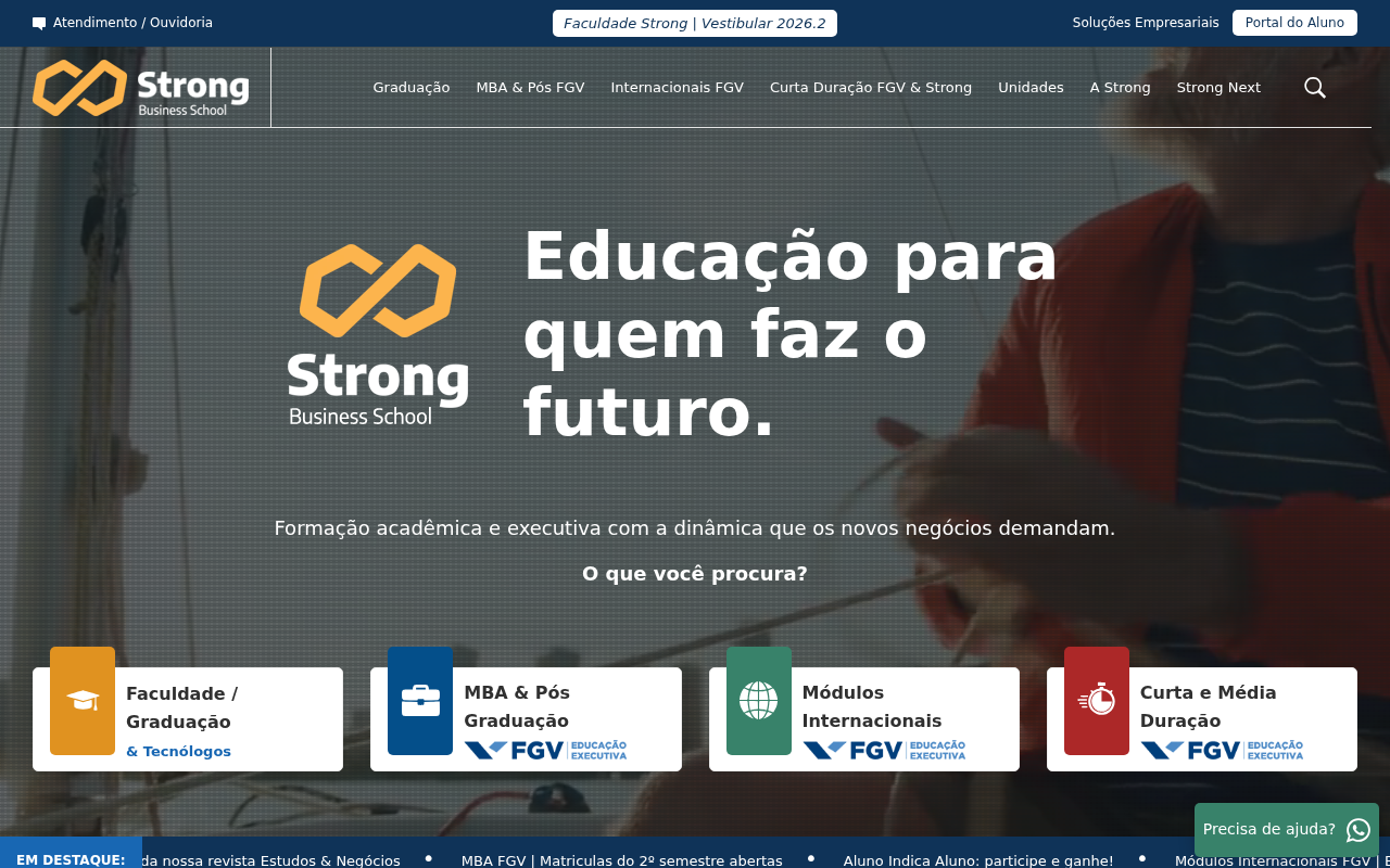 Screenshot of strong.com.br