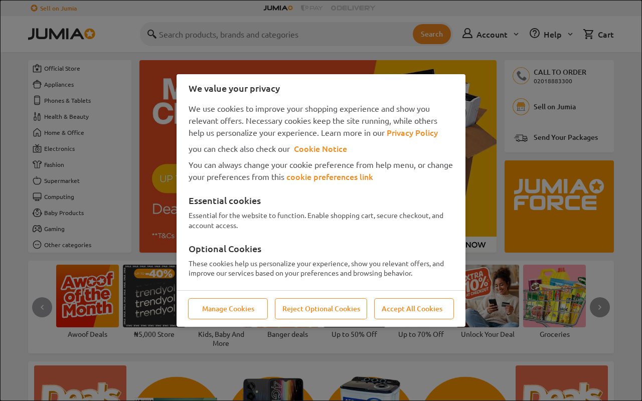 Screenshot of jumia.com.ng