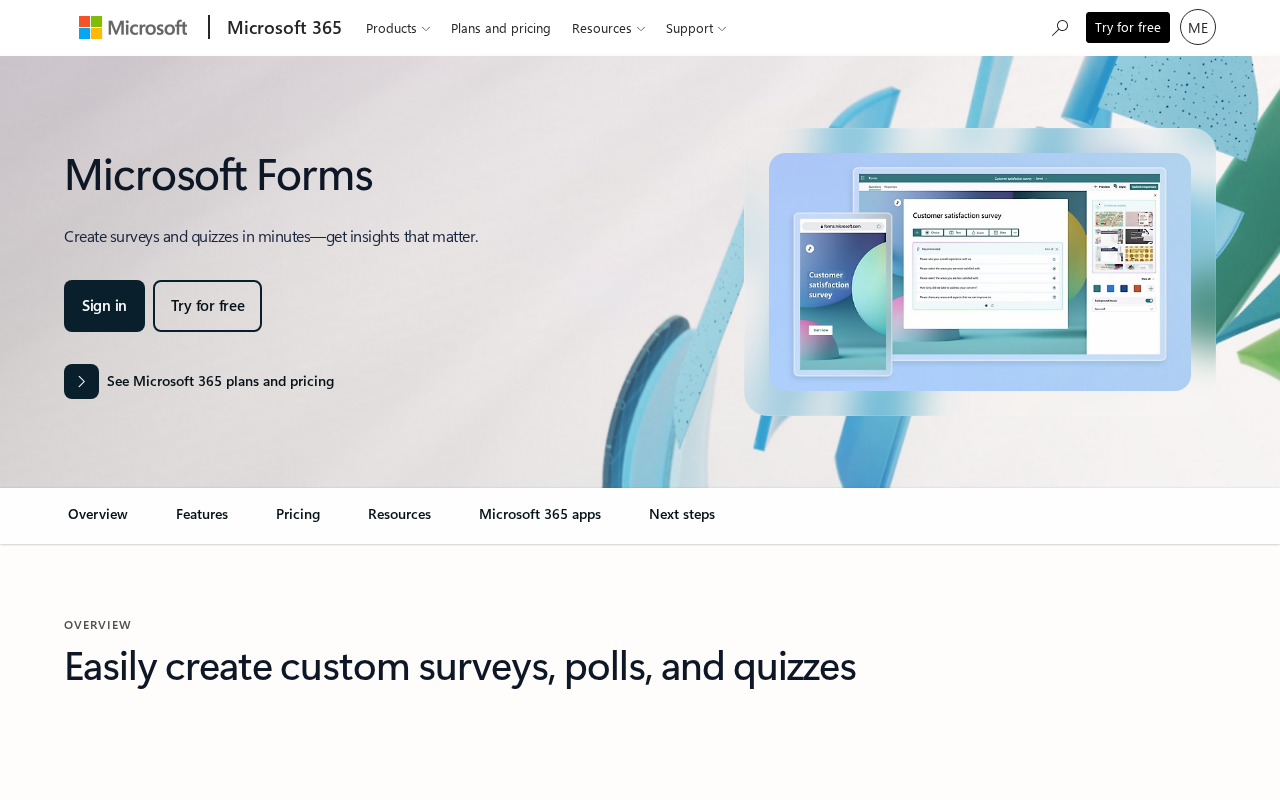 Screenshot of forms.cloud.microsoft